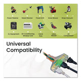 GoGreen Power 14 AWG 3-Outlet Heavy-Duty Extension Cord, 100 ft, 13 A, Orange (GGPGG15100) Each