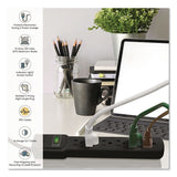 GoGreen Power 6 Outlet Surge Protector, 12 ft Cord, 250 J, Black (GGPGG16103M12BK) Each