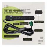 GoGreen Power 6 Outlet Surge Protector, 6 ft Cord, 250 J, Black (GGPGG16106MSBK) Each