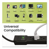 GoGreen Power 6 Outlet Surge Protector, 6 ft Cord, 250 J, Black (GGPGG16106MSBK) Each
