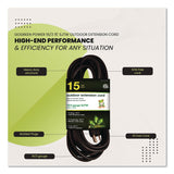 GoGreen Power 16 AWG Outdoor Extension Cord, 15 ft, 13 A, Black (GGPGG13715BK) Each