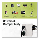 GoGreen Power 6 Outlet Swivel Wall Tap, White (GGPGG16000TSW) Each