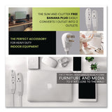 GoGreen Power 3 Outlet Indoor Extension Cord, 8 ft, 13 A, White (GGPGG19608) Each
