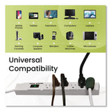 GoGreen Power 6 Outlet Surge Protector, 15 ft Cord, 1,200 J, White (GGPGG1631515) Each