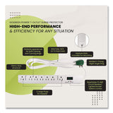 GoGreen Power 7 Outlet Surge Protector, 6 ft Cord, 1,200 J, White (GGPGG17636) Each