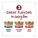 Fancy Feast® Gravy Lovers Poultry and Beef Variety Pack, Assorted Flavors, 3 oz Can, 48/Carton (GRR22002666) Case of 48
