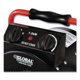 Global Industrial® Portable Electric Space Heater, 1,500 W, 11.25 x 14.75 x 17.5, Black (GBE653579) Each
