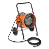Global Industrial® Portable Salamander Heater with Adjustable Thermostat, 15,000 W, 480 V, 21.59 x 28 x 38.5, Orange (GBE653672) Each