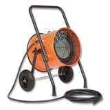 Global Industrial® Portable Salamander Heater with Adjustable Thermostat, 15,000 W, 480 V, 21.59 x 28 x 38.5, Orange (GBE653672) Each