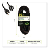 GoGreen Power 16 AWG Outdoor Extension Cord, 50 ft, 13 A, Black (GGPGG13750BK) Each