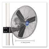 Global Industrial® Deluxe Oscillating Fan, Pole or Column Mount, 24", 4,660 CFM, 1/2 hp (GBE293157) Each