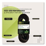 GoGreen Power 14 AWG Outdoor Extension Cord, 25 ft, 15 A, Black (GGPGG13825BK) Each