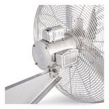 Global Industrial® Washdown Wall Mount Fan, 24", 1 Speed, Silver (GBE293018) Each