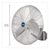 Global Industrial® Washdown Wall Mount Fan, 24", 1 Speed, Silver (GBE293018) Each
