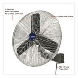 Global Industrial® Oscillating Wall Mount Fan, 24", 3 Speeds, Black (GBE607050) Each