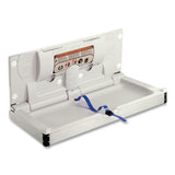 Global Industrial® Stainless Steel Baby Changing Station, 34.6 x 17.37, Silver (GBE641448) Each