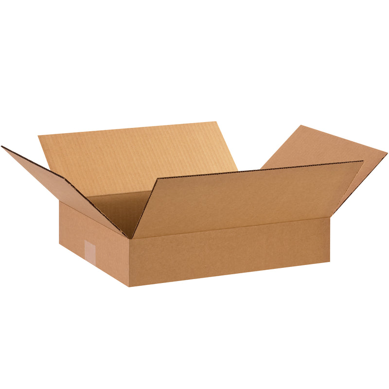 15 x 12 x 3" Flat Corrugated Boxes (15123) Bundle Of 25
