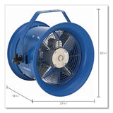 Global Industrial® High Velocity Drum Fan with Yoke Mount, 14", 1 Speed, Blue (GBE293092) Each