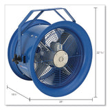 Global Industrial® High Velocity Drum Fan with Yoke Mount, 18", 1 Speed, Blue (GBE293093) Each