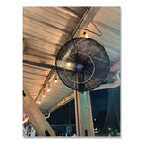 Global Industrial® Industrial Wall Mounted Oscillating Fan, 18", 3 Speeds, Black (GBE293129) Each