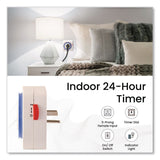 GoGreen Power AC Indoor Timer, Analog, 4 x 3, White (GGPGG36011) Each
