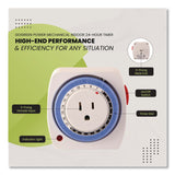 GoGreen Power AC Indoor Timer, Analog, 4 x 3, White (GGPGG36011) Each