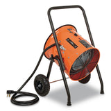 Global Industrial® Portable Salamander Heater with Adjustable Thermostat, 10,000 W, 21.59 x 28 x 38.5, Orange (GBE653558) Each