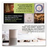 GoGreen Power AC Indoor Timer, Analog, 4 x 3, White (GGPGG36011) Each
