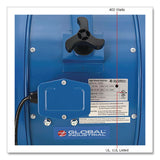 Global Industrial® High Velocity Fan, Wall and Column Mount, 14", 1 Speed, Blue (GBE293146) Each