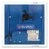 Global Industrial® High Velocity Fan, Wall and Column Mount, 18", 1 Speed, Blue (GBE293147) Each
