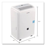 Global Industrial® Portable Dehumidifier with Pump and Wi-Fi, 9.62 x 11.62 x 19.87, White (GBE246733) Each