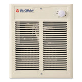 Global Industrial® Fan Forced Wall Heater, Shaded Pole Motor, 1,500 W, 10.63 x 4.75 x 12.25, White (GBE246744) Each