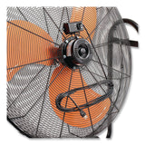 Global Industrial® Portable Tilt Blower Drum Fan, 36", 2 Speeds, Black/Orange (GBE258320) Each
