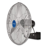 Global Industrial® Deluxe Oscillating Wall Mount Fan, 24", 3 Speeds, Silver (GBE258321) Each