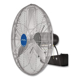 Global Industrial® Deluxe Oscillating Wall Mount Fan, 30", 3 Speeds, Black/Silver (GBE258322) Each
