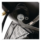 Global Industrial® 2-Speed Oscillating Outdoor Rated Wall Mount Fan, 24", Black (GBE292450) Each