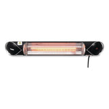 Global Industrial® Infrared Patio Heater with Remote Control, 1,500 W, 35.38 x 5.13 x 3.5, Black (GBE246718) Each
