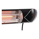 Global Industrial® Infrared Patio Heater with Remote Control, 1,500 W, 35.38 x 5.13 x 3.5, Black (GBE246718) Each