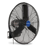Global Industrial® 2-Speed Oscillating Outdoor Rated Wall Mount Fan, 24", Black (GBE292450) Each