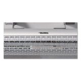 Global Industrial® Infrared Patio Heater with Remote Control, 1,500 W. 30.75 x 5 x 5.38, Silver (GBE246720) Each