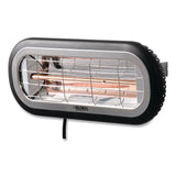 Global Industrial® Infrared Patio Heater Low Glare, 1,500 W, 3 x 7 x 7.5, Black (GBE246721) Each