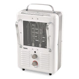Global Industrial® Portable Milkhouse Style Electric Heater, 1,500 W, 8 x 10.25 x 15.75, White (GBE246098) Each