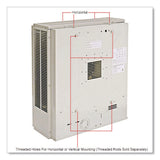 Global Industrial® Unit Heater Horizontal or Vertical Downflow, Multi-Watt, 7,500 W, 19 x 8.5 x 21.43, White (GBE246132) Each