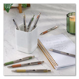 Zebra® F-301 Signature Series Earthy Tones Ballpoint Pen, Retractable, Fine 0.7 mm, Black Ink, Terracotta Barrel, 4/Pack (ZEB27294) Pack of 4