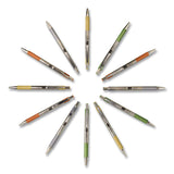 Zebra® F-301 Signature Series Earthy Tones Ballpoint Pen, Retractable, Fine 0.7 mm, Black Ink, Assorted Earthy Tones Barrel, 4/Pack (ZEB27304) Pack of 4