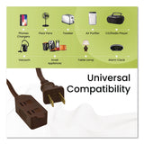 GoGreen Power Household Extension Cord, 15 ft, 13 A, Brown, 3/Pack (GGPGG248153) Pack of 3