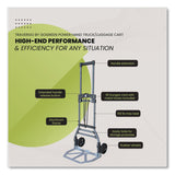 GoGreen Power Luggage Cart ,150 lbs Capacity, 40 x 15.25 x 16.5, Gray (GGPTR1800) Each
