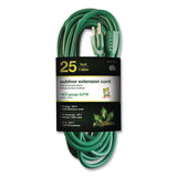 GoGreen Power 16 AWG Outdoor Extension Cord, 25 ft, 13 A, Green (GGPGG13725GN) Each