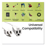 GoGreen Power 16 AWG Outdoor Extension Cord, 40 ft, 13 A, White (GGPGG13740WH) Each