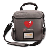 CARDIACT™ LIFEPAK CR2 Trainer/Demo Bag, 12" x 4" x 8", Dark Gray/Black/Red (AOH11260000048) Each